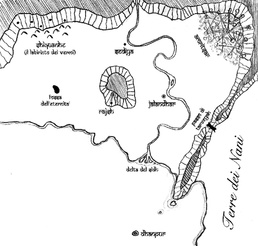 Mappa della Piana del Dharman