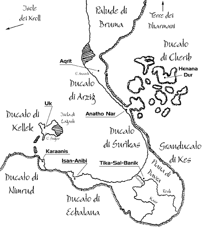 Mappa del Regno dei Nani